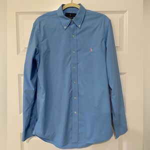 Ralph Lauren Men’s Light Blue Button-down Shirt Size Medium